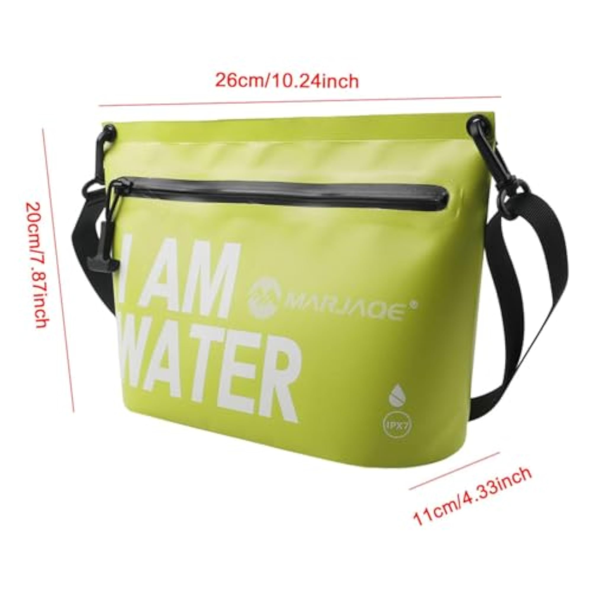 Waterproof Lightweight Tote Handbag for Beach Outdoor Kayaking, Green